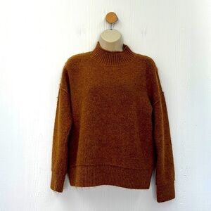 Universal Thread - Brown Soft High Neck Long Sleeve Sweater Size Small
